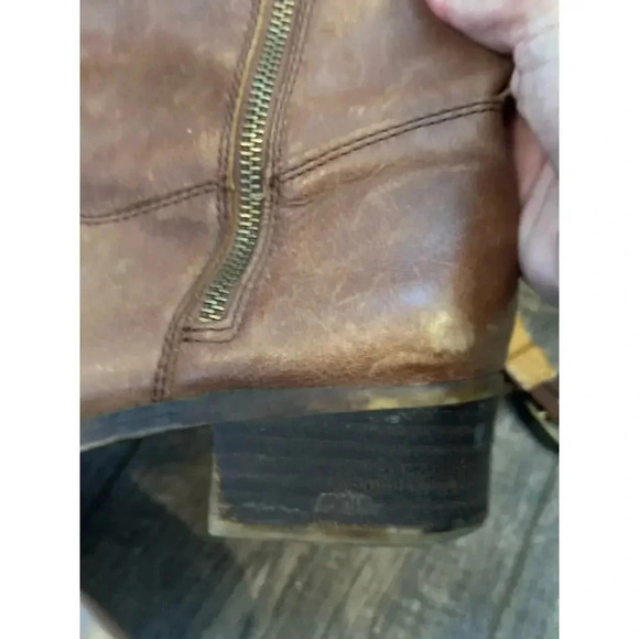 Lucky Brand Brown Leather Knee High Riding Boot Size 11M - Picture 8 of 9